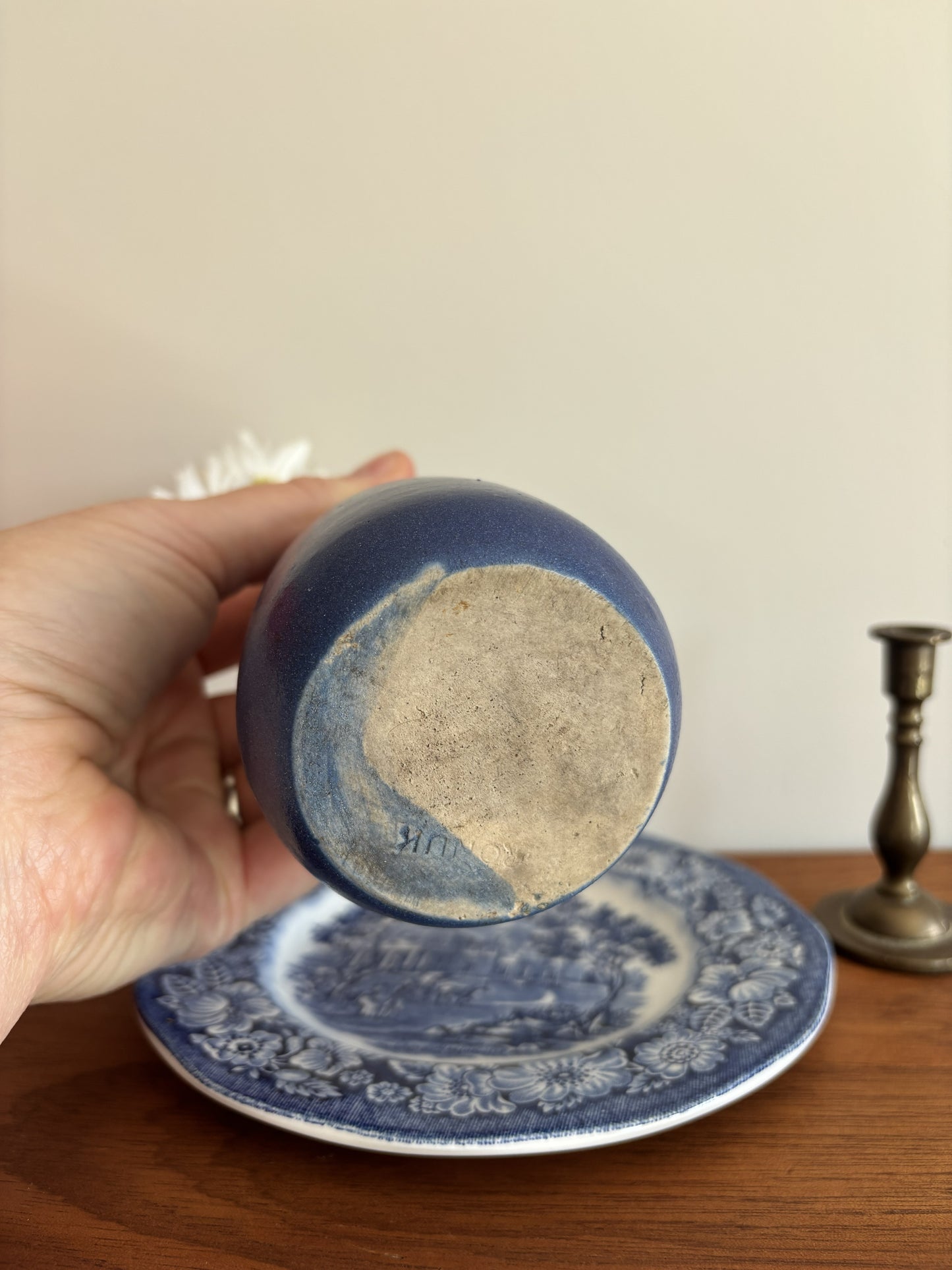 Ronuk Cobalt Blue Stone Vase