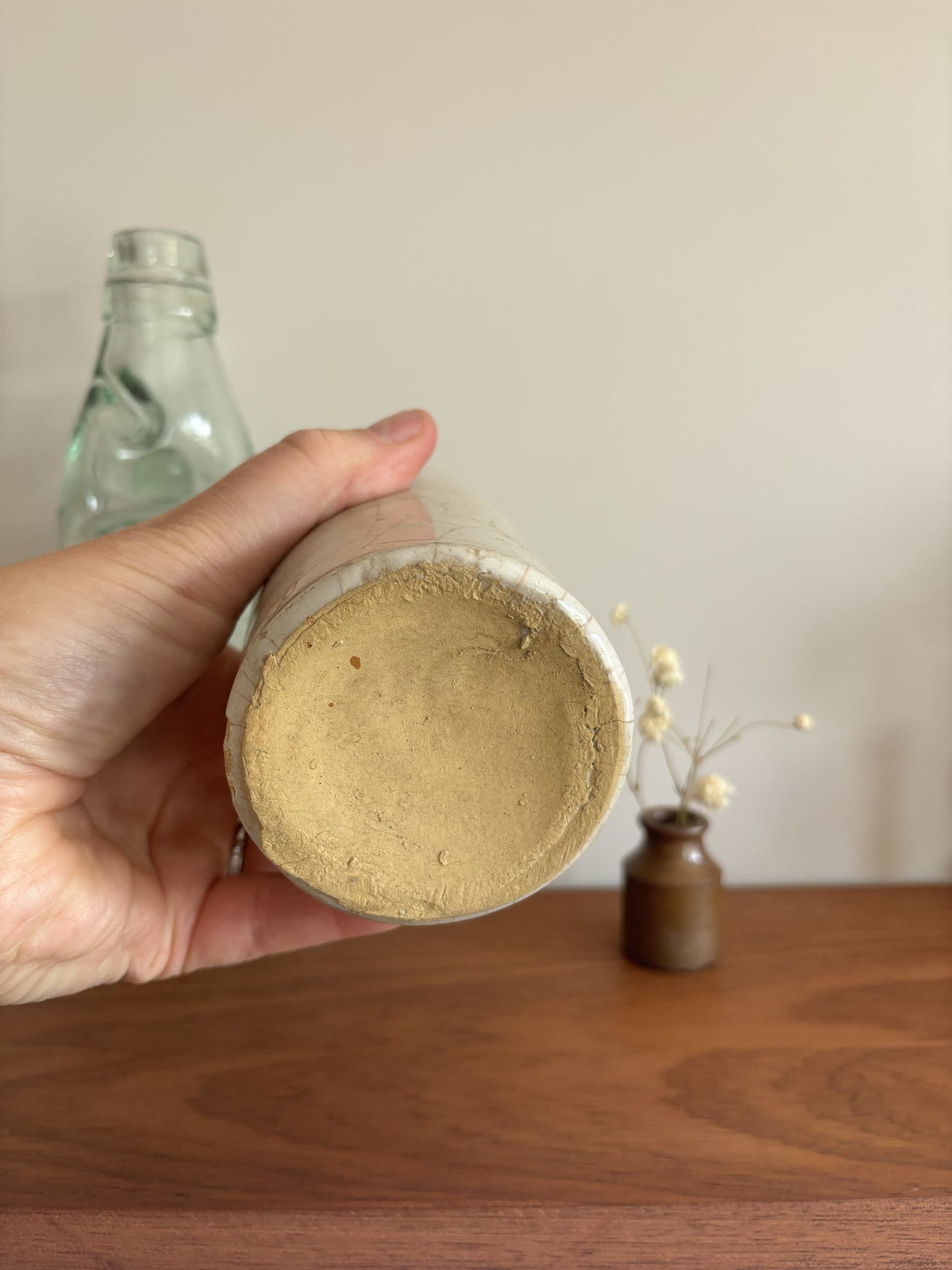 R White's Ginger Beer Stone Bottle