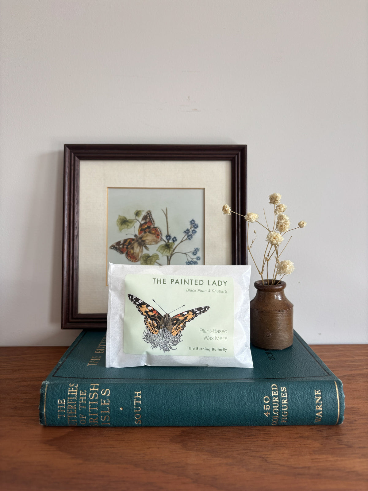 The Painted Lady Scented Wax Melts - Black Plum & Rhubarb | The Burning Butterfly