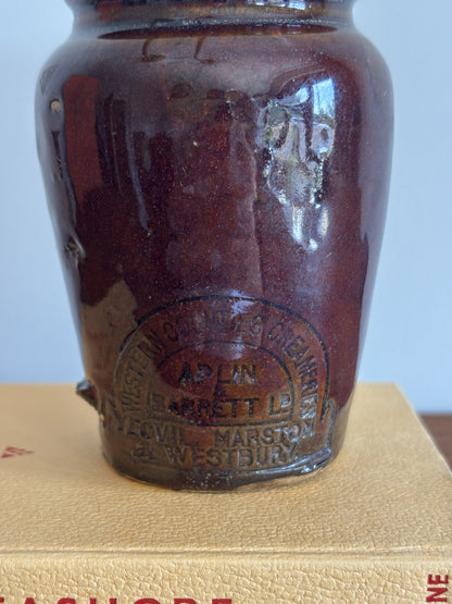 Aplin & Barrett Stoneware Cream Pot from Western Counties Creameries