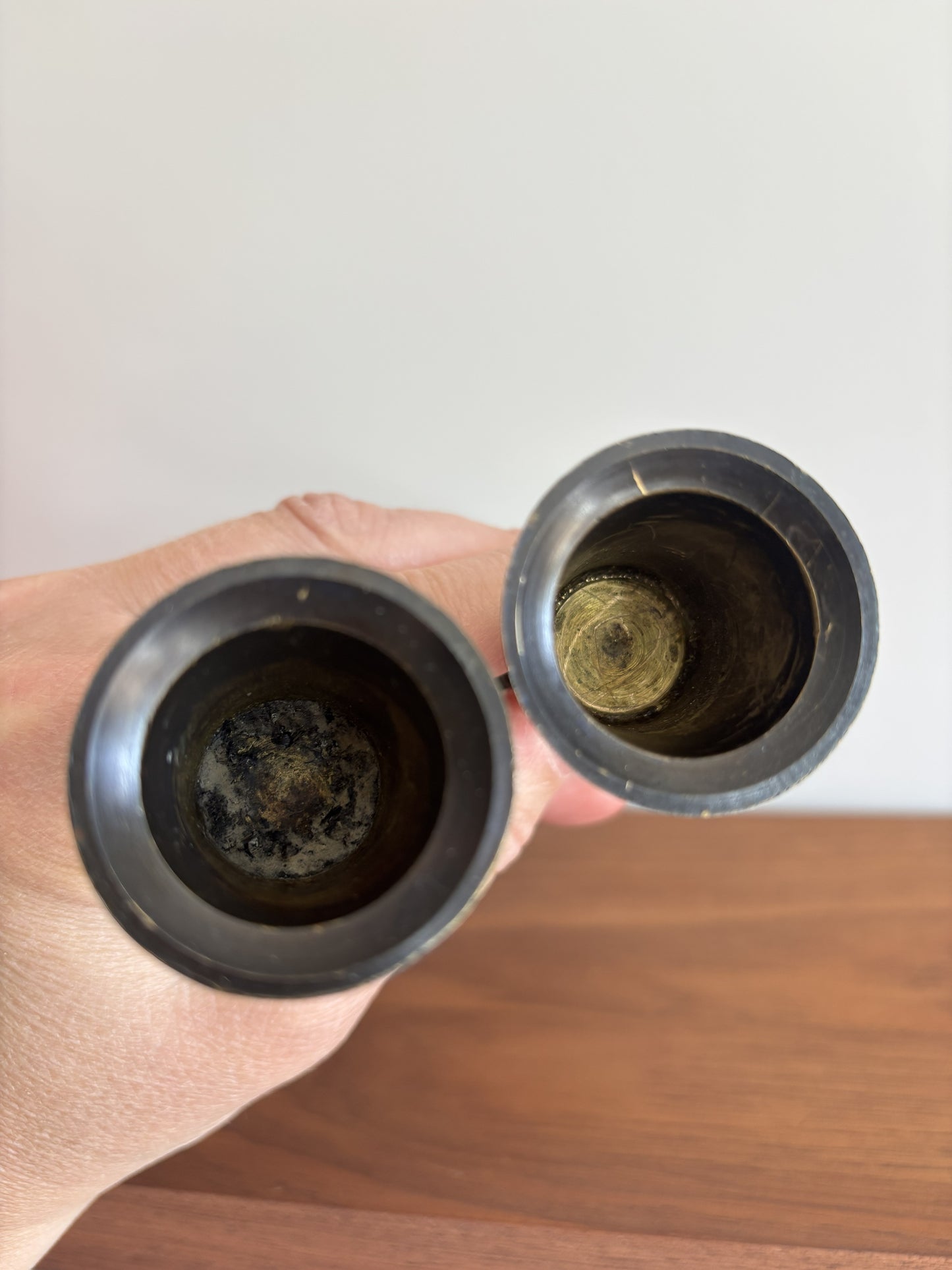 Brass Barley Twist Candlesticks (pair)