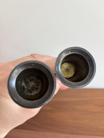 Brass Barley Twist Candlesticks (pair)