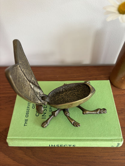 Brass Insect Trinket Dish