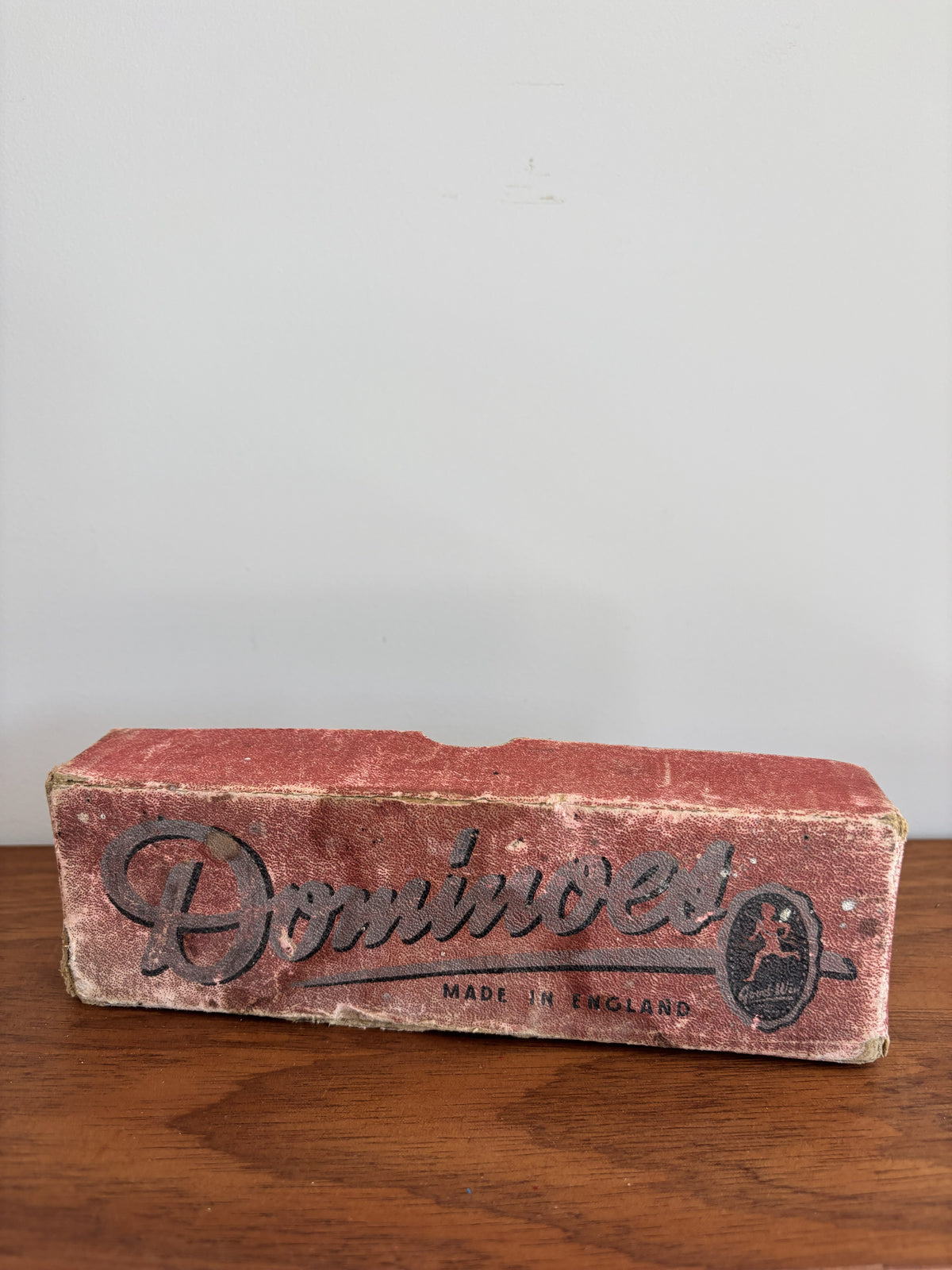 A vintage dominoes set 