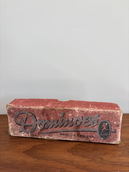 A vintage dominoes set 
