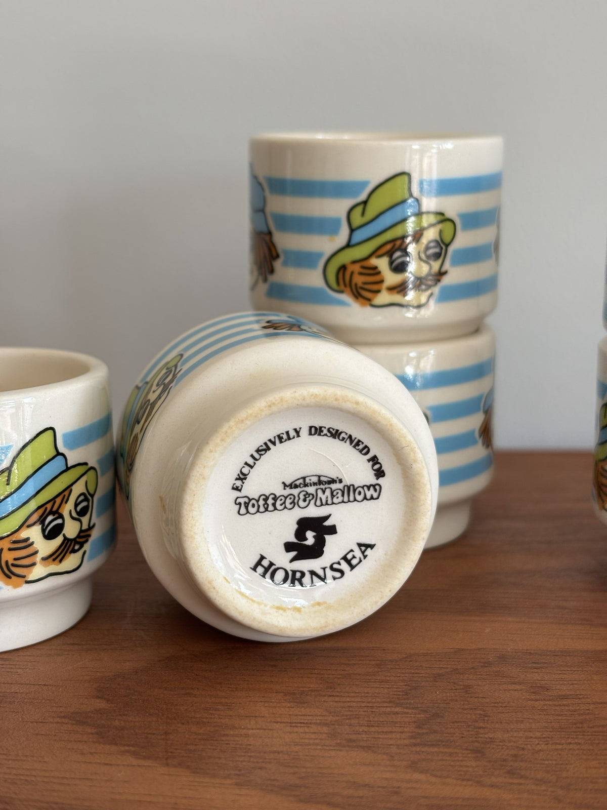 Base of Hornsea Vintage Ceramic Egg Cup displaying the makers mark