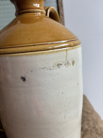 Large Stoneware J Bourne & Son Vintage Flagon