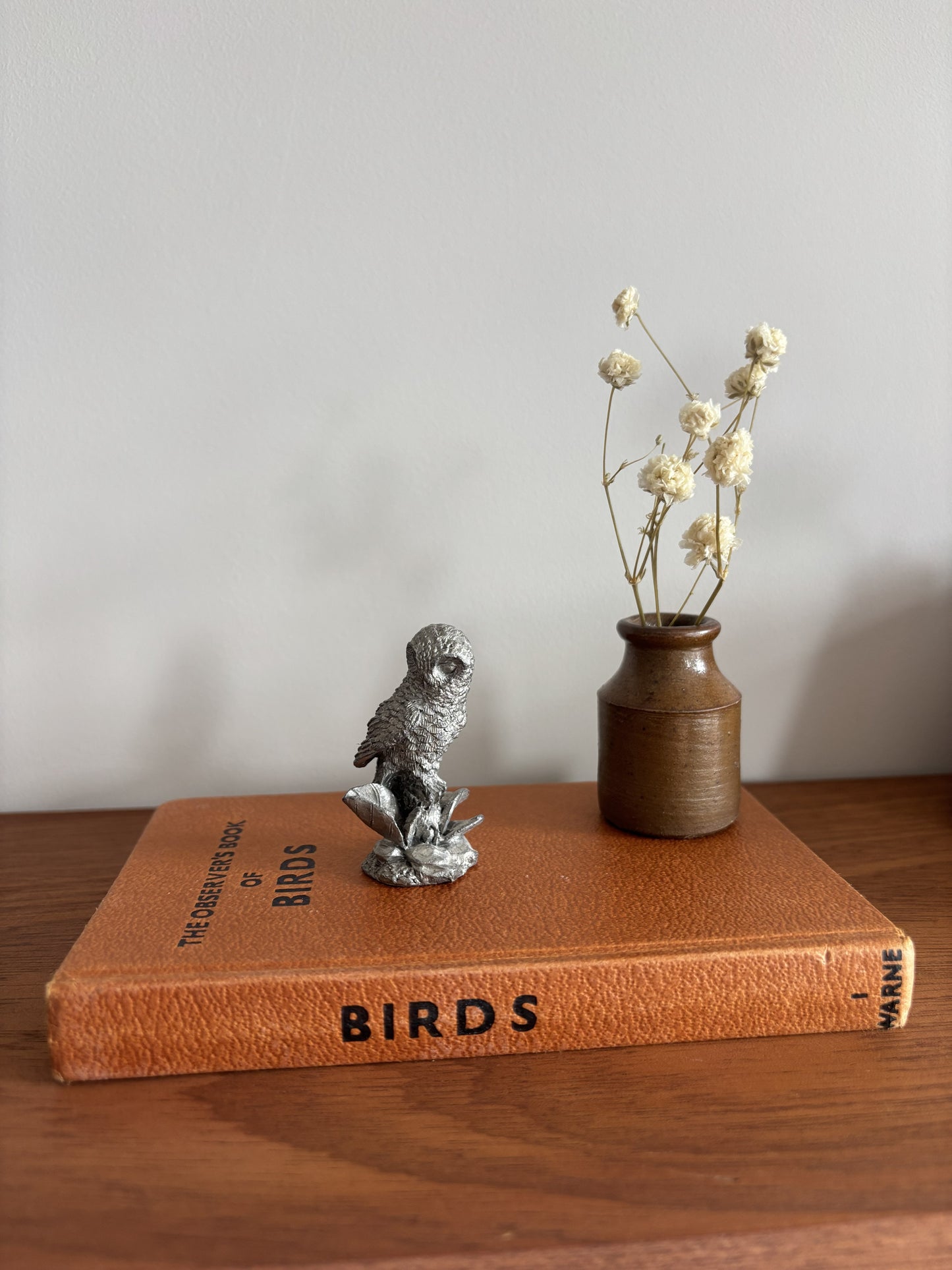 Pewter Owl Figurine