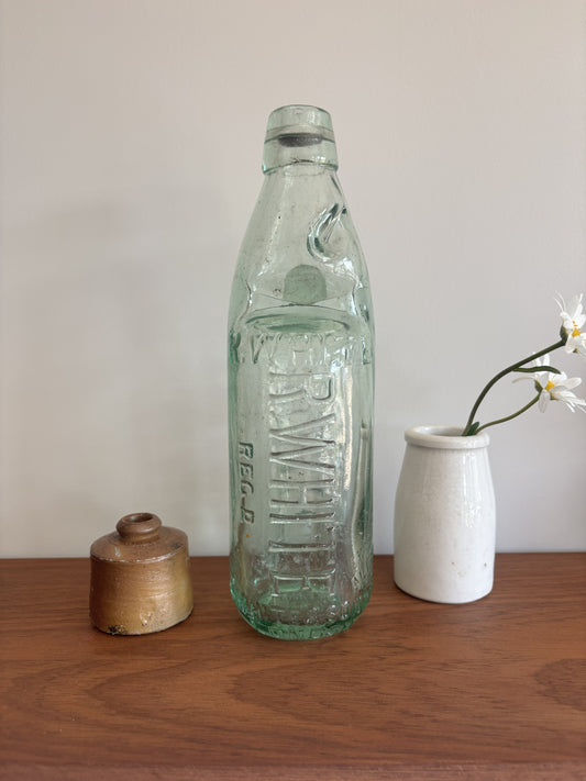 R. White's Codd Neck Glass Bottle