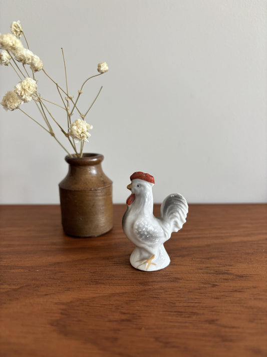 Porcelain Rooster Figurine