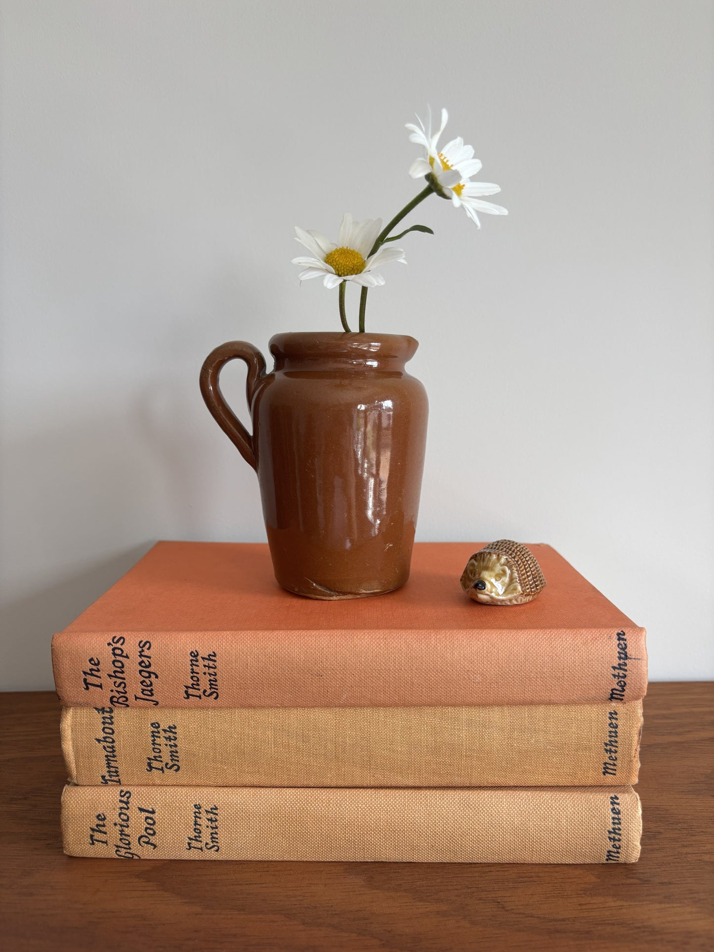 Brown Glazed Stoneware Cream / Milk Jug