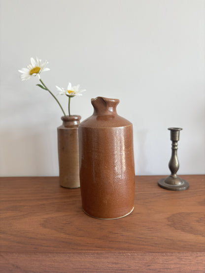 Brown Stoneware Ink Bottle