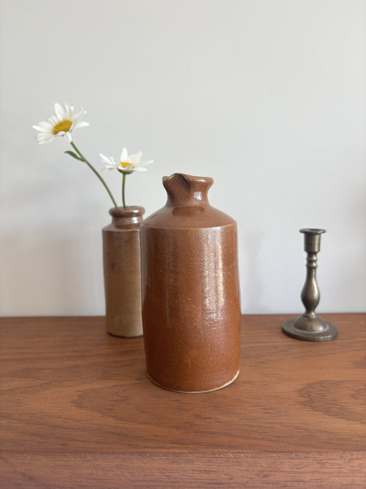 Brown Stoneware Ink Bottle