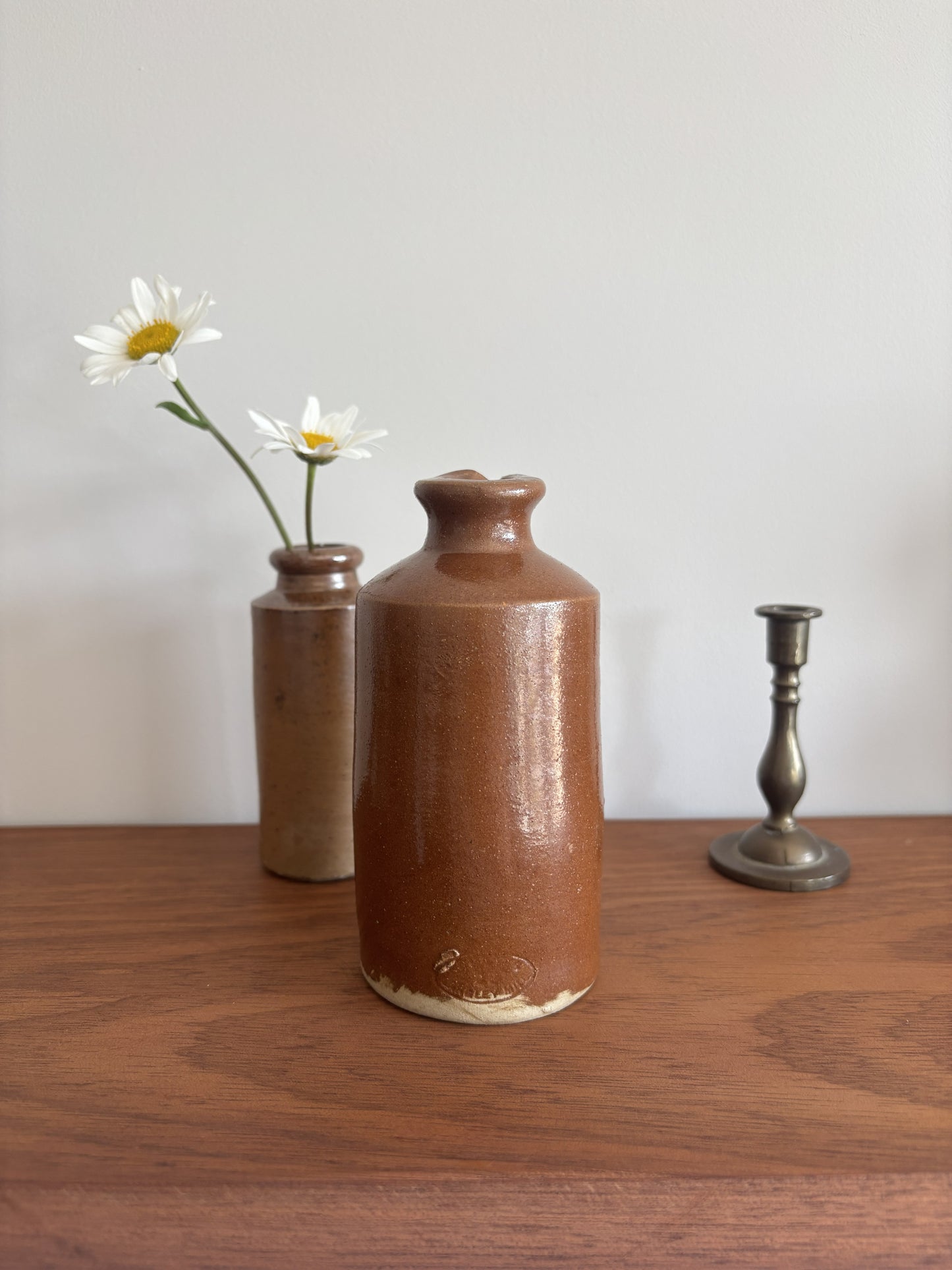 Brown Stoneware Ink Bottle