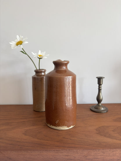 Brown Stoneware Ink Bottle