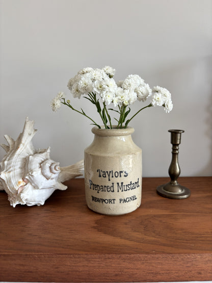 Taylor's Prepared Mustard Stoneware Pot