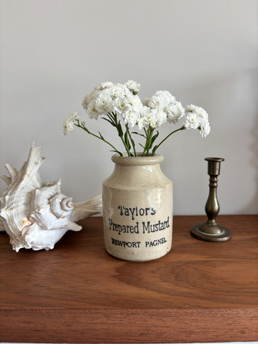 Taylor's Prepared Mustard Stoneware Pot