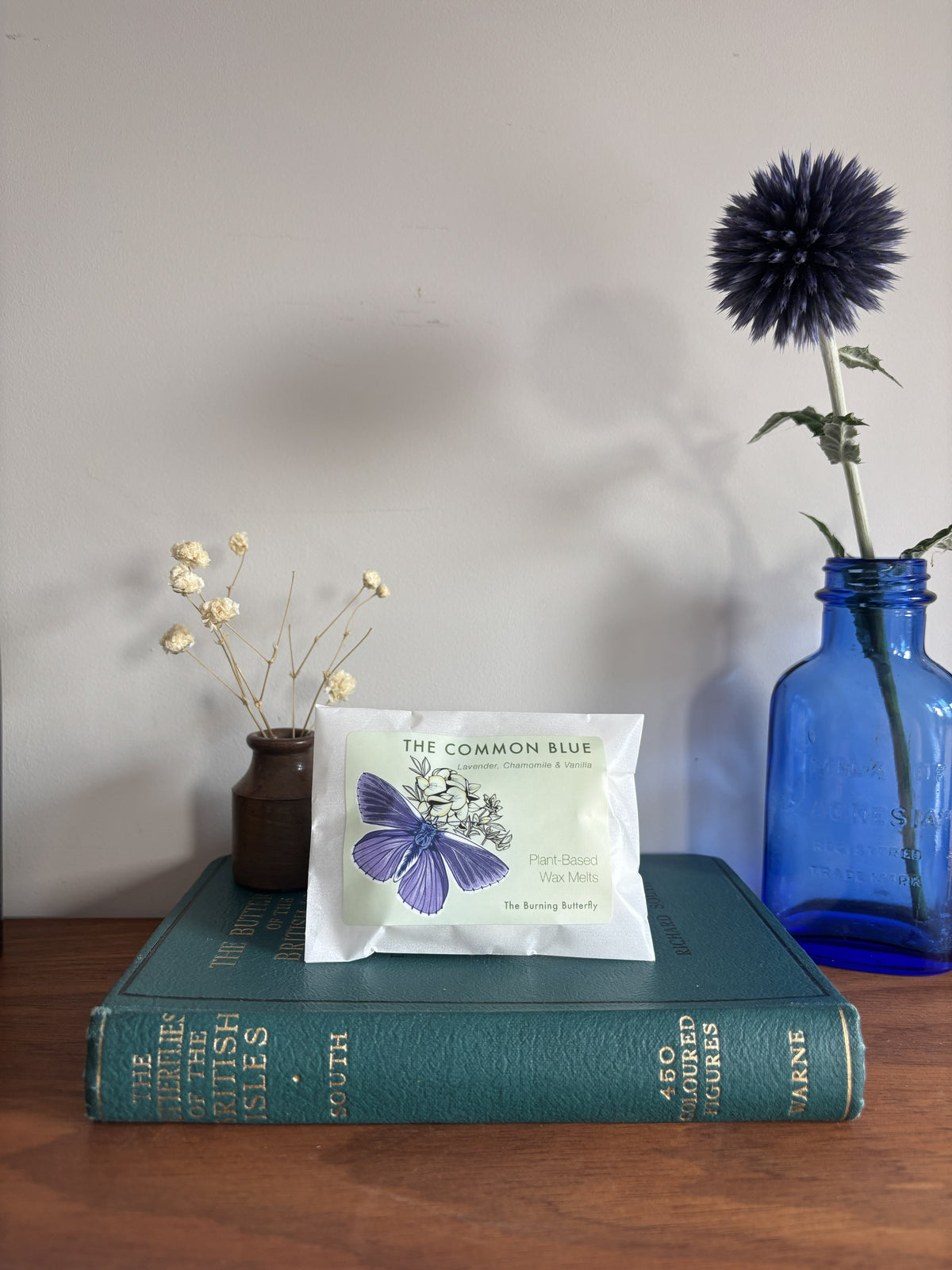 The Common Blue Scented Wax Melts - Lavender, Chamomile & Vanilla  | The Burning Butterfly