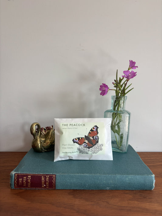 The Peacock Scented Wax Melts - Velvet Peony & Oud | The Burning Butterfly