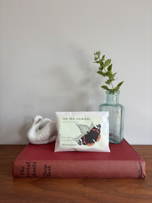The Red Admiral Scented Wax Melts - Dark Honey & Tobacco | The Burning Butterfly