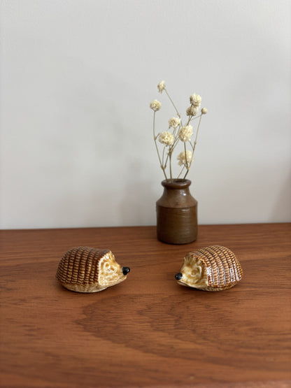 Wade Ceramic Hedgehog Figurines