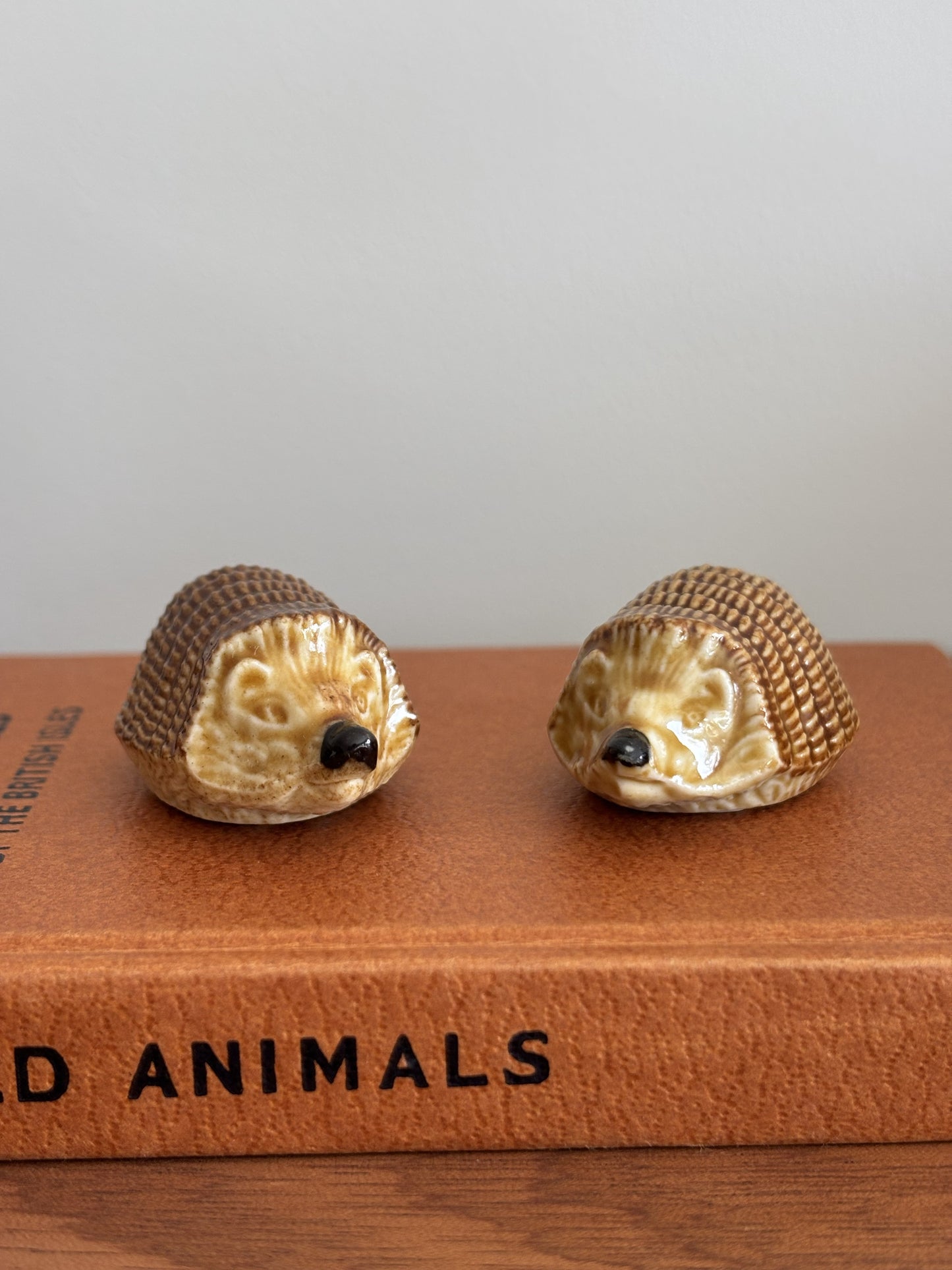 Wade Ceramic Hedgehog Figurines