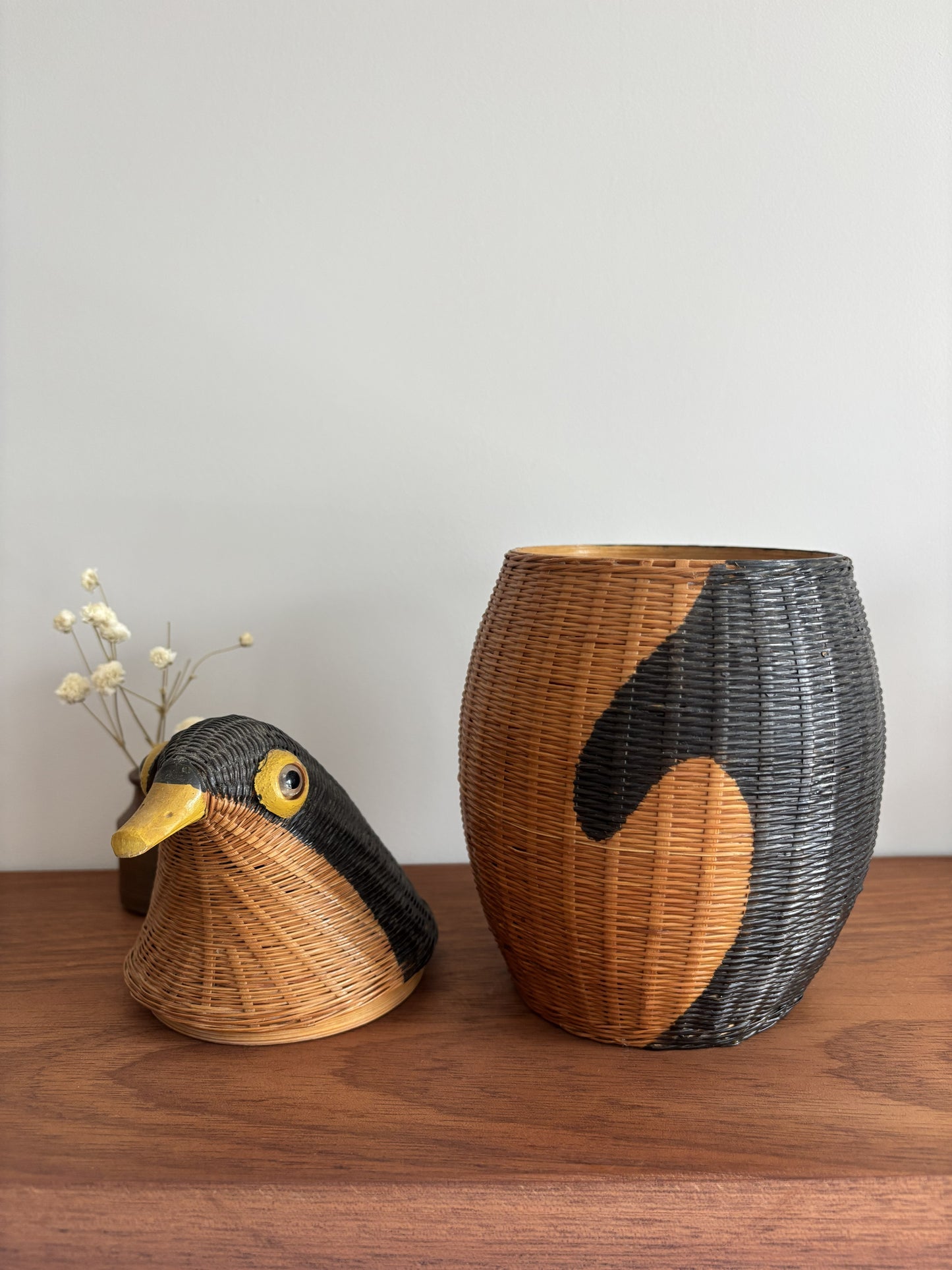 Wicker Penguin Basket