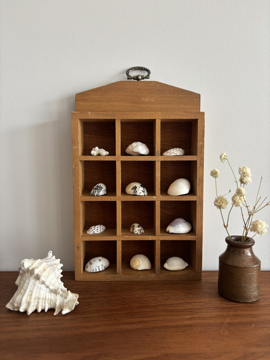 Wooden Trinket Display Shelf