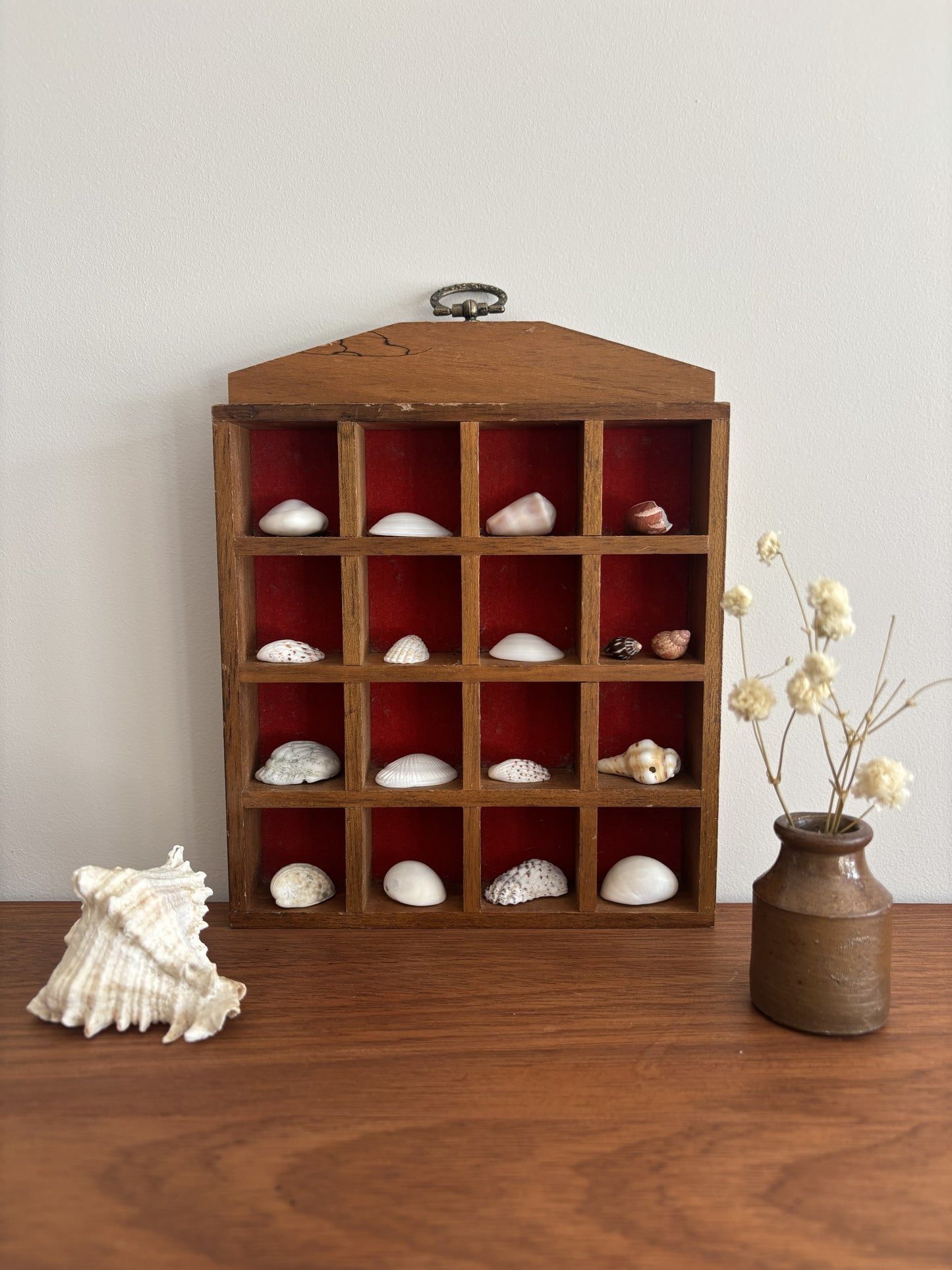 Wooden Trinket Display Shelf