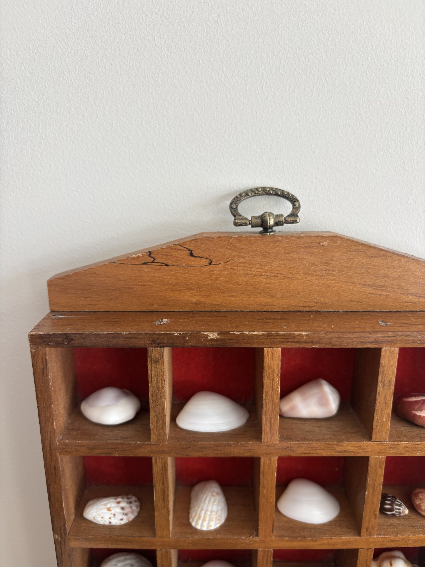Wooden Trinket Display Shelf